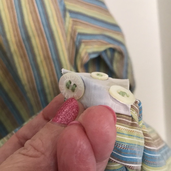 🏝RARE VINTAGE TOMMY BAHAMA INDIGO PALMS BUTTON DOWN SZ L EXCELLENT COND. - Picture 7 of 8